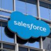 Salesforce logo on building